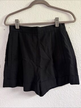 BRUCE High-Waist Black Women's Shorts